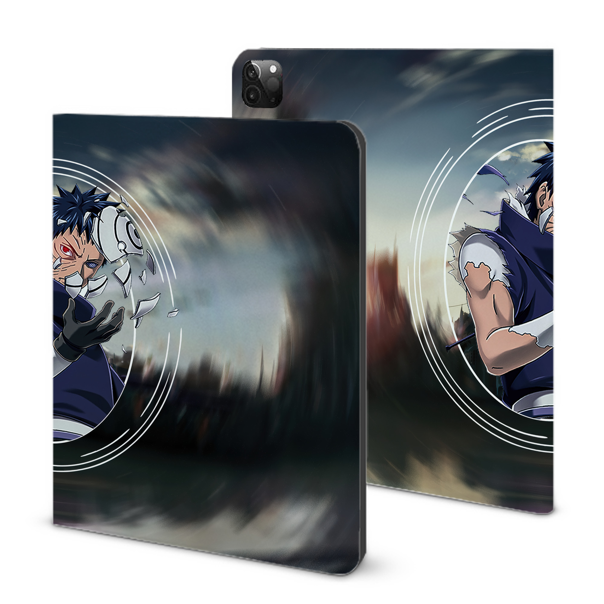 （画像用） NARUTO -ナルト- NARUTO -ナルト- 疾風伝 IPadケース ペンホルダー付き ブックスタイルデザイン